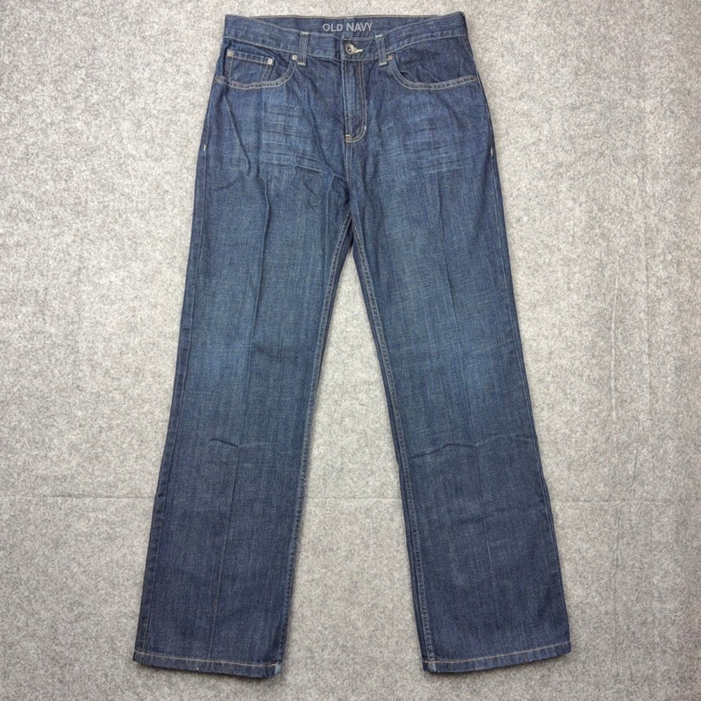 VTG Old Navy Jeans Mens‎ 32x32 Blue Bootcut Dark Wash Denim Pants Y2K